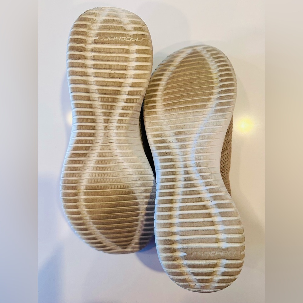 Skechers Air Cooled Memory Foam Sneakers 10 Tan Comfort Walking Casual Shoes - Picture 10 of 10